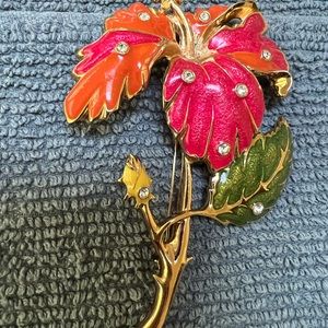 Gorgeous large flower brooch vintage